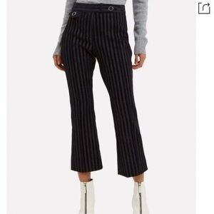 Derek Lam 10 Crosby  Striped Crop Flare Trousers Womens Size 2